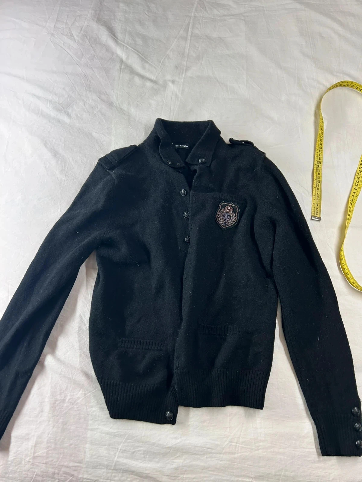 Pull blazer cardigan noir the kooples vintage style rétro y2k
